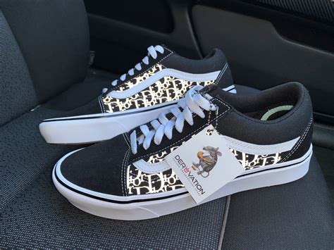 vans dior custom